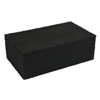 Suzie Decorative Box, Lid and Storage, Textured Black Resin 12 Inch-BM353506