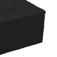 Suzie Decorative Box, Lid and Storage, Textured Black Resin 12 Inch-BM353506
