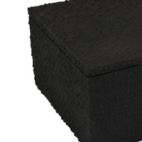 Suzie Decorative Box, Lid and Storage, Textured Black Resin 12 Inch-BM353506