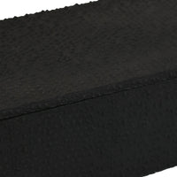 Suzie Decorative Box, Lid and Storage, Textured Black Resin 12 Inch-BM353506