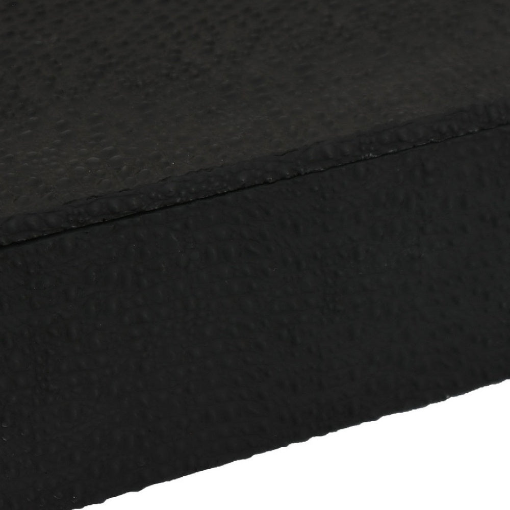 Suzie Decorative Box, Lid and Storage, Textured Black Resin 12 Inch-BM353506