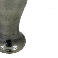 Anila Traditional Temple Jar with Dome Lid, Black Chrome Metal 17 Inch-BM353511