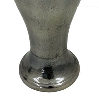 Anila Traditional Temple Jar with Dome Lid, Black Chrome Metal 17 Inch-BM353511