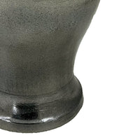 Anila Traditional Temple Jar with Dome Lid, Black Chrome Metal 21 Inch-BM353512