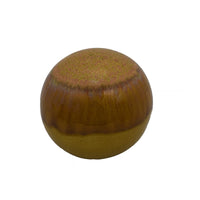 Nash Decorative Orb with Glossy Mustard Yellow Finish, Ceramic 8 Inch-BM353520