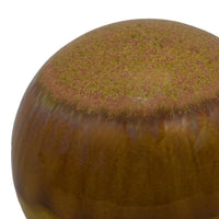 Nash Decorative Orb with Glossy Mustard Yellow Finish, Ceramic 8 Inch-BM353520