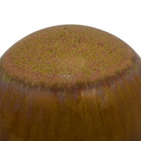 Nash Decorative Orb with Glossy Mustard Yellow Finish, Ceramic 8 Inch-BM353520