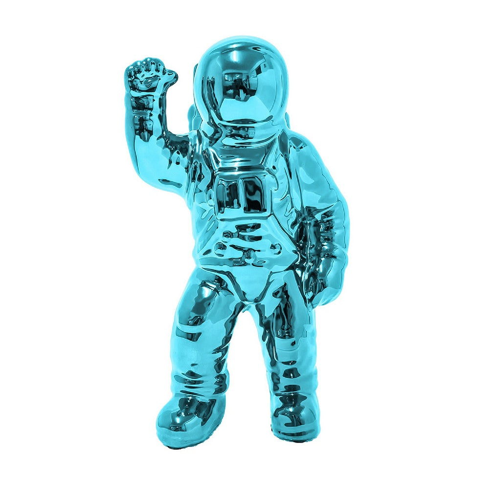 Chim Decorative Astronaut Figurines, Set of 4, Colorful Glossy Ceramic-BM353521