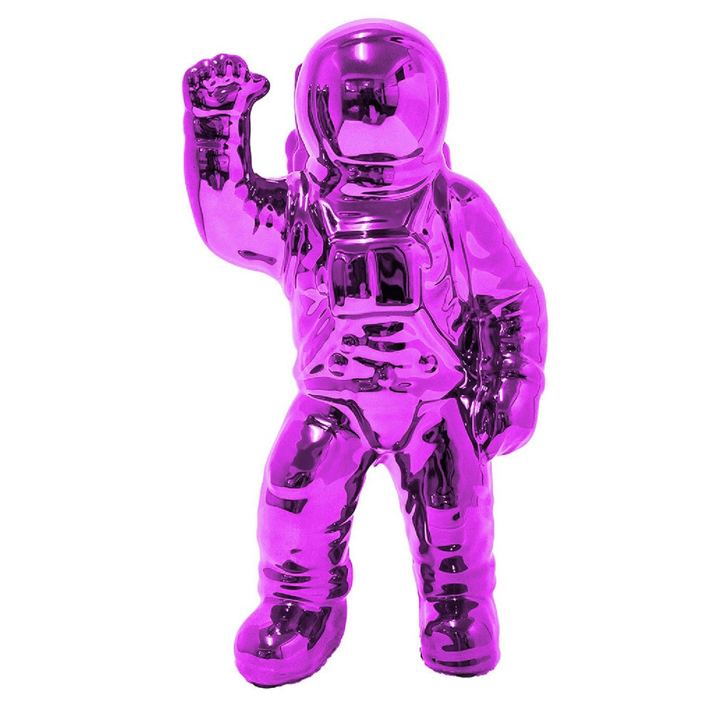 Chim Decorative Astronaut Figurines, Set of 4, Colorful Glossy Ceramic-BM353521