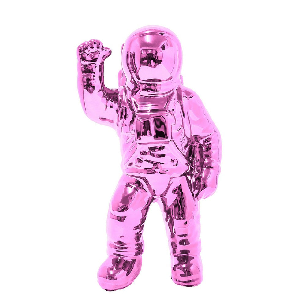 Chim Decorative Astronaut Figurines, Set of 4, Colorful Glossy Ceramic-BM353521