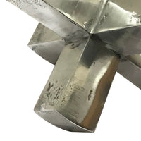 Pearl Abstract Starburst Tabletop Decorative Accent, Silver Metal 8 Inch-BM353533