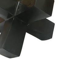 Pearl Abstract Starburst Tabletop Decorative Accent, Black Metal 8 Inch-BM353534