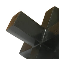 Pearl Abstract Starburst Tabletop Decorative Accent, Black Metal 8 Inch-BM353534