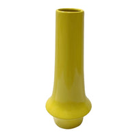 Ziva Tall Decorative Vase with Flared Base, Yellow Ceramic 16 Inch-BM353536