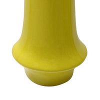 Ziva Modern Decorative Vase with Flared Base, Yellow Ceramic 12 Inch-BM353537