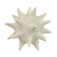 Spiked Tabletop Décor, Textured Coastal Accent, White Resin, 8 Inch-BM353541