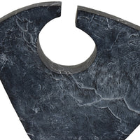 Tabletop Décor, Circular Cutout, Marble Accent Gray Resin, 16 Inch-BM353555