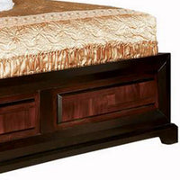 Queen Bedroom Set, Brown Wood, 3 Piece Set with 2 Nightstands