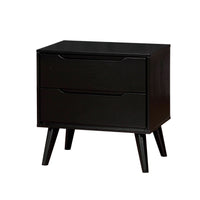 Queen Bedroom Set, Black Wood, 3 Piece Set with 2 Nightstands