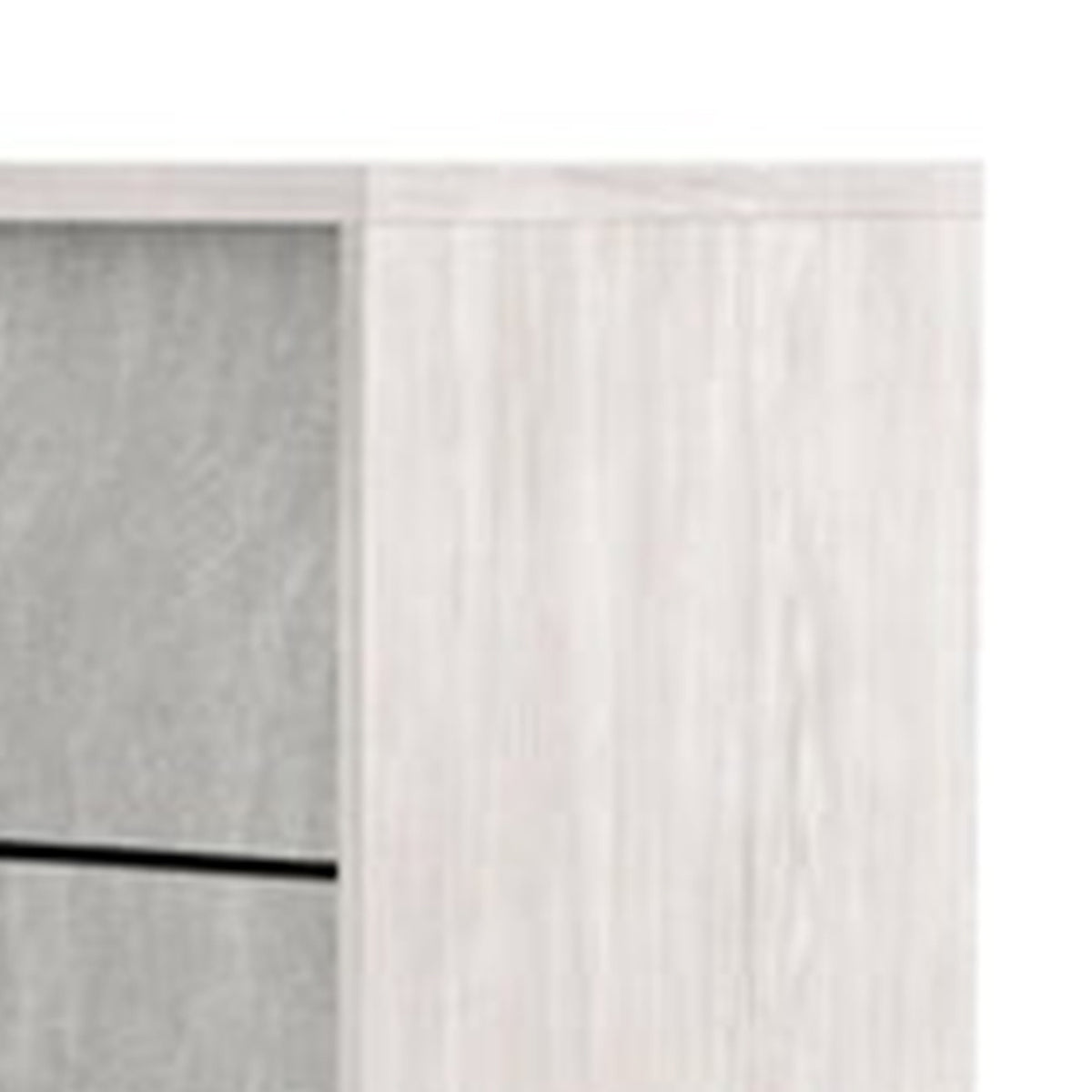 Queen Bedroom Set, White Wash, Stone Gray, 3 Piece Set with 2 Nightstands