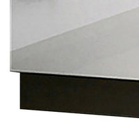 Queen Bedroom Set, White, Metallic Gray Wood, 3 Piece Set with 2 Nightstands