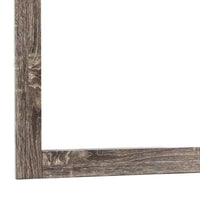 Ency Dresser Mirror, Framed Border, Textured Brown 38x43 Rectangular