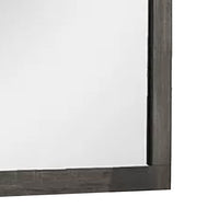 Luyi Dresser Mirror, Framed Border, Textured Foil Gray 35 Inch Square