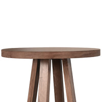Mika Dining Pub Table, 30 Inch Round Top with Cross Base, Wheat Brown-BM354575