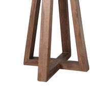 Mika Dining Pub Table, 30 Inch Round Top with Cross Base, Wheat Brown-BM354575