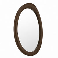 Sima Decorative Wall Mirror, Dark Brown, 32x 47 Organic Asymmetrical Shape - BM354618