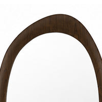 Sima Decorative Wall Mirror, Dark Brown, 32x 47 Organic Asymmetrical Shape - BM354618