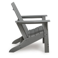 Covi Adirondack Outdoor Chair with Classic Slatted Back, Gray Wood