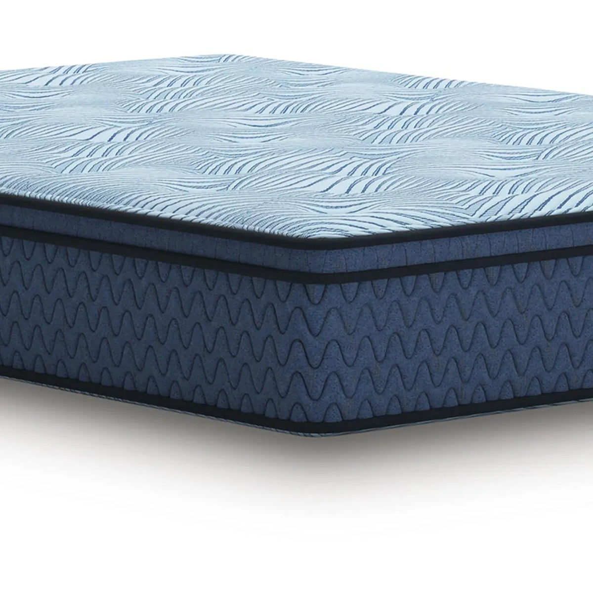 Pmy Hybrid Full Mattress, Gel Memory Foam, Edge Support System, Blue, 12 Inch