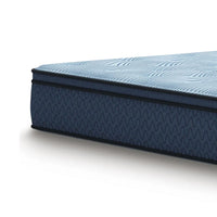 Pmy Hybrid Full Mattress, Gel Memory Foam, Edge Support System, Blue, 12 Inch