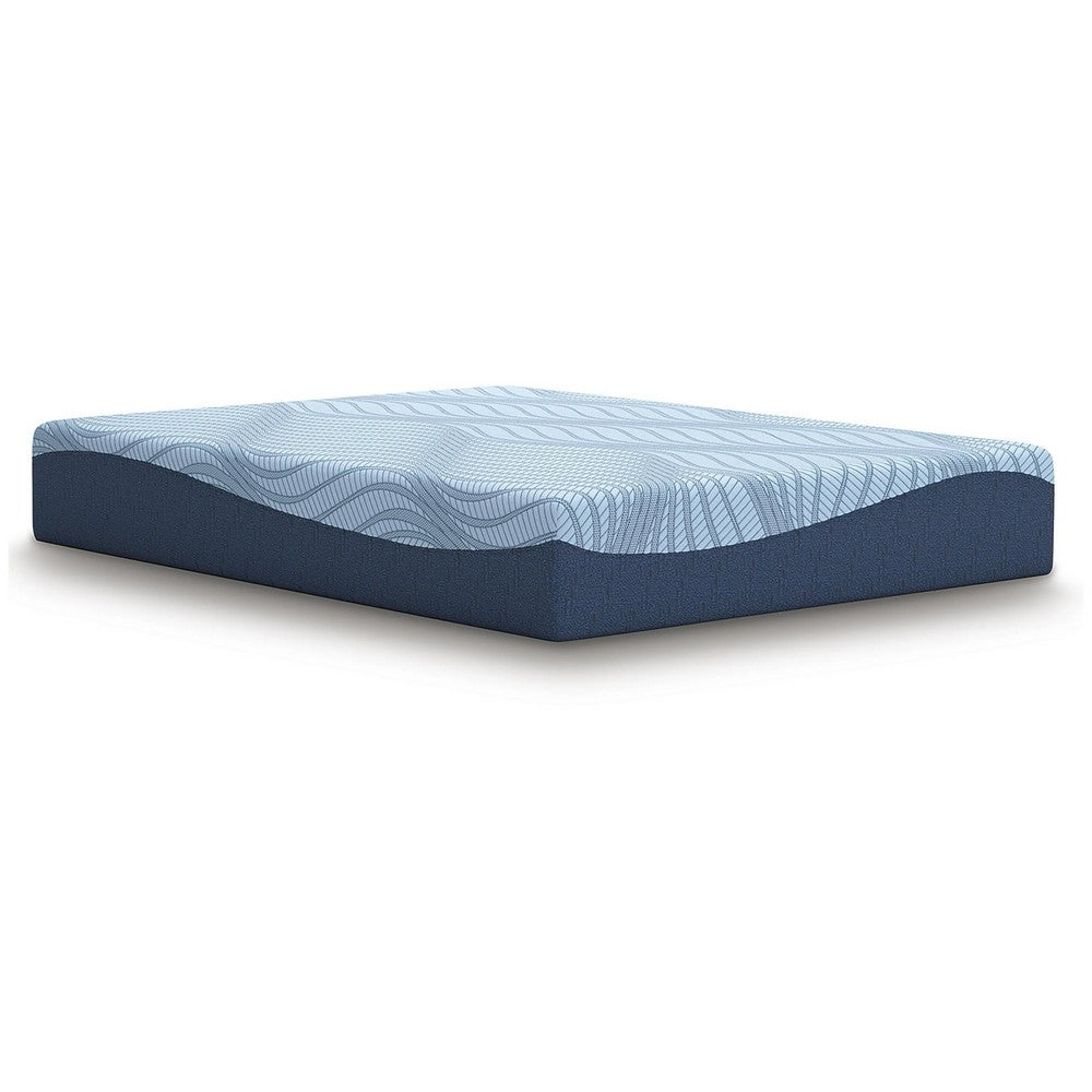 Ammy Memory Foam Full Mattress, Firm Foam Support, Light Blue, 10 Inch - BM354637