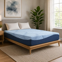 Ammy Memory Foam Full Mattress, Firm Foam Support, Light Blue, 10 Inch - BM354637