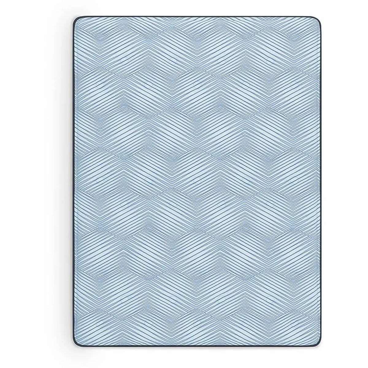 Pmy Hybrid Queen Mattress with Cooling Coil Support, Blue Polyester