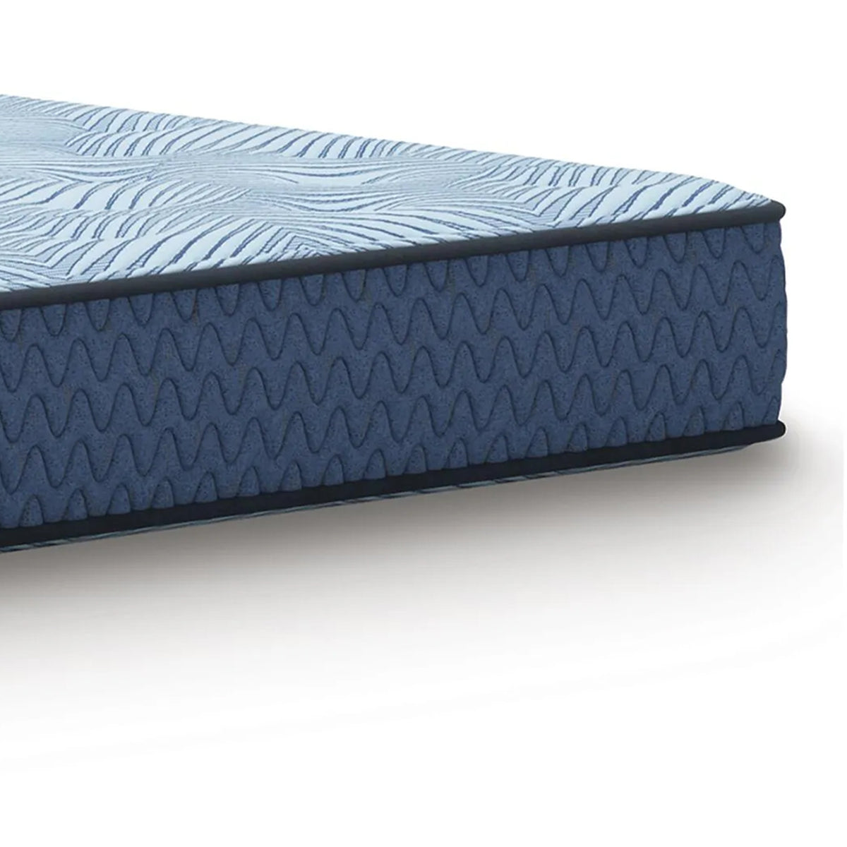 Pmy Hybrid Queen Mattress with Cooling Coil Support, Blue Polyester