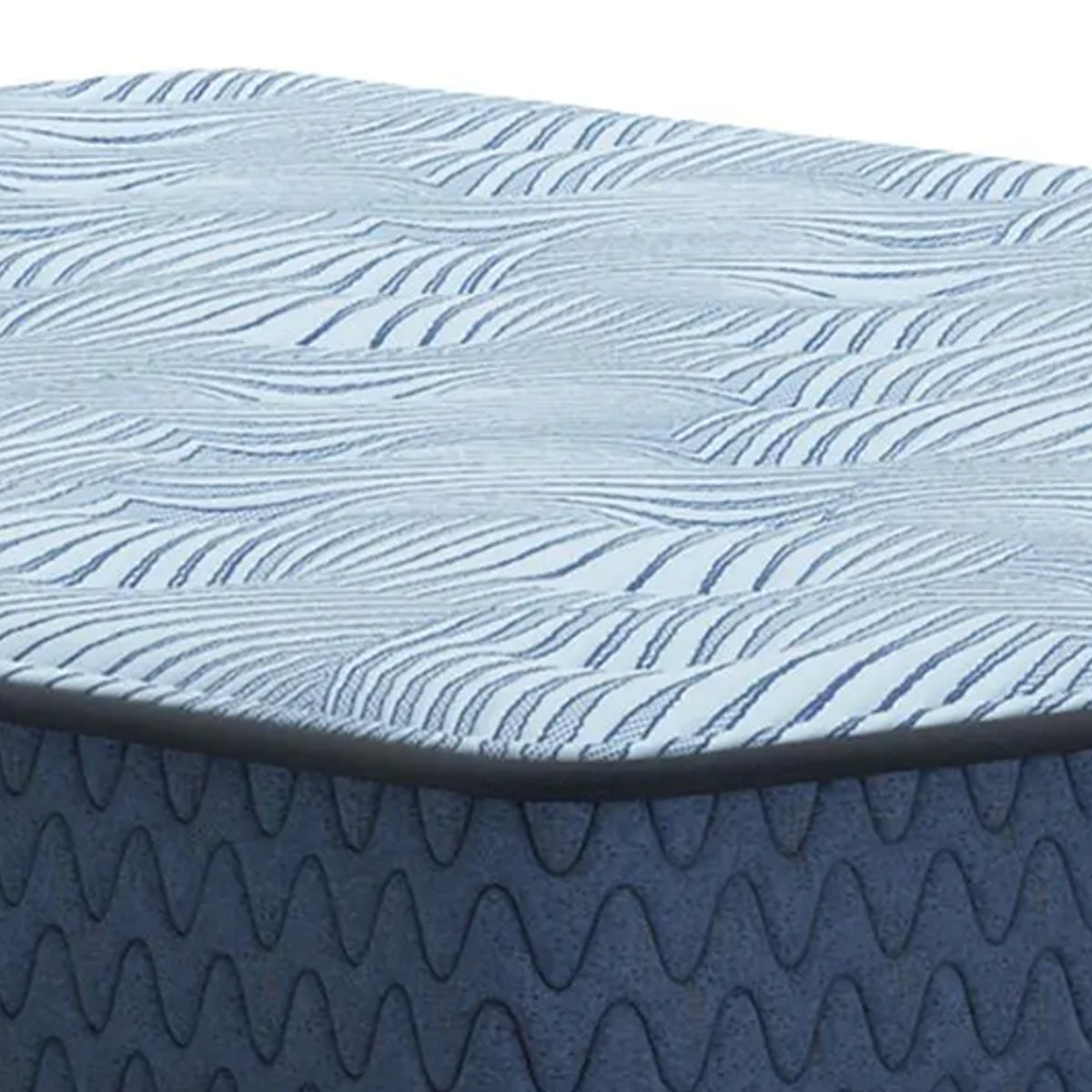 Pmy Hybrid Queen Mattress with Cooling Coil Support, Blue Polyester