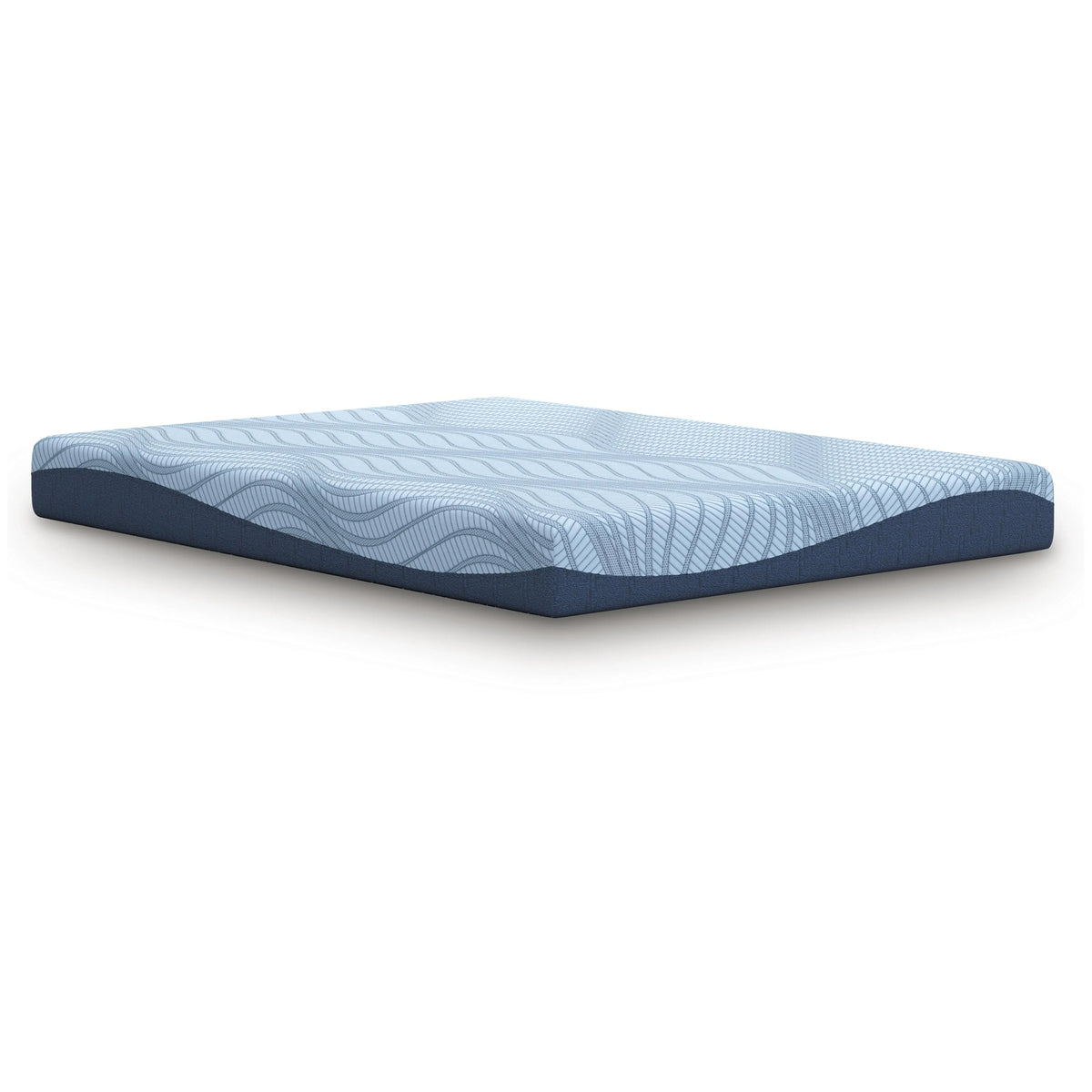 Ammy Memory Foam Queen Mattress, Firm Foam Support, Light Blue, 8 Inch
