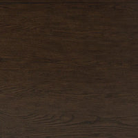 Kemu Rectangular Coffee Table, Open Frame Base, Dark Brown Wood, 56 Inch