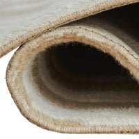 Bella 8x10 Large Area Rug with Abstract Linear Patterns, Beige-White