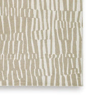 Bella 8x10 Large Area Rug with Abstract Linear Patterns, Beige-White