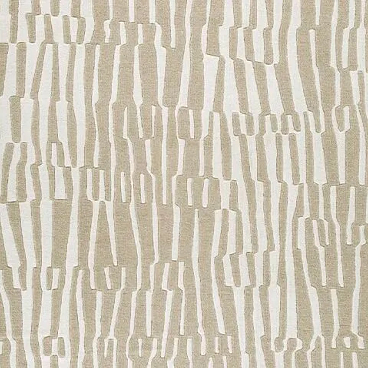 Bella 8x10 Large Area Rug with Abstract Linear Patterns, Beige-White