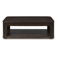 Carli Coffee Table with Lift Top, Open Shelf Base, Dark Brown, 48 Inch - BM354650