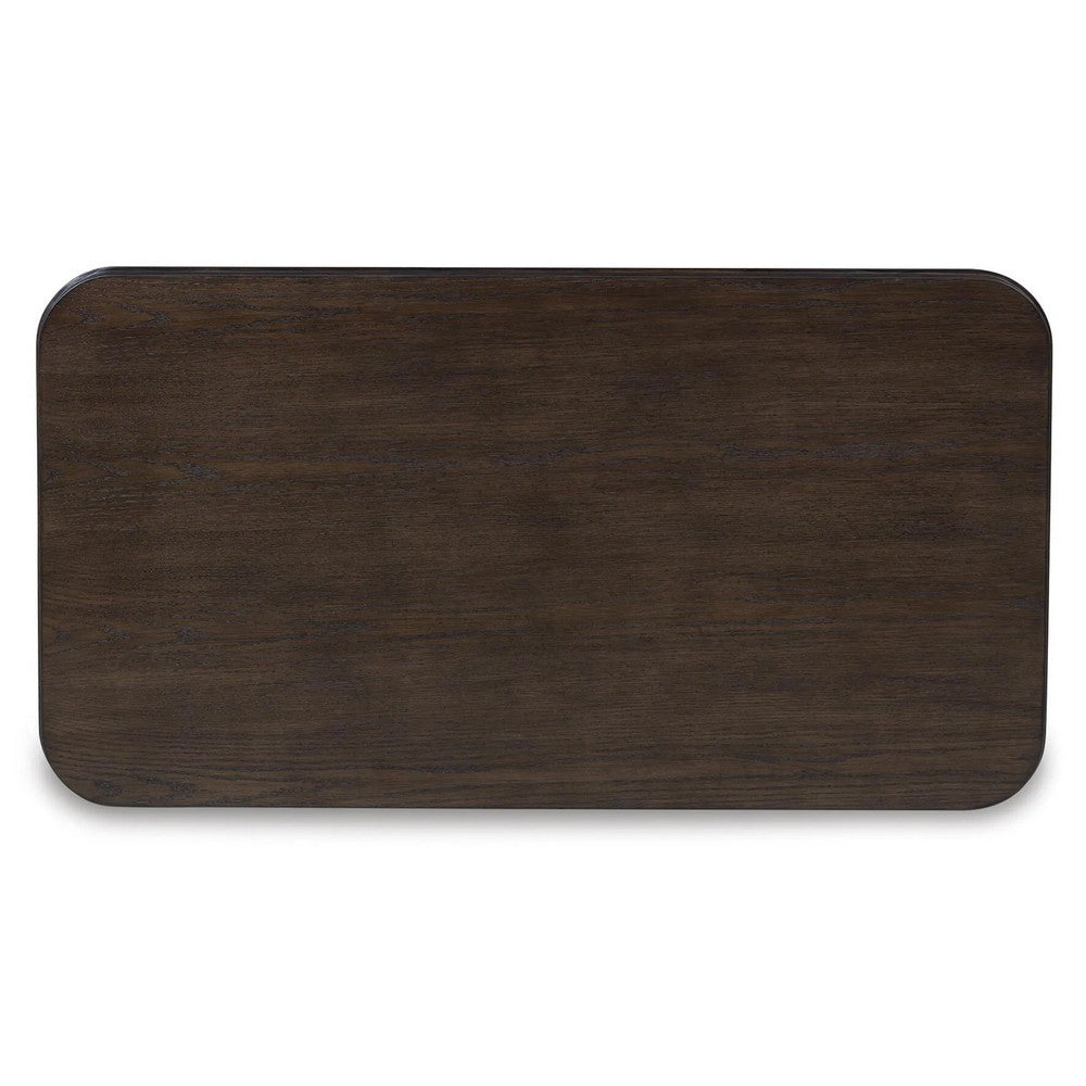 Carli Coffee Table with Lift Top, Open Shelf Base, Dark Brown, 48 Inch - BM354650