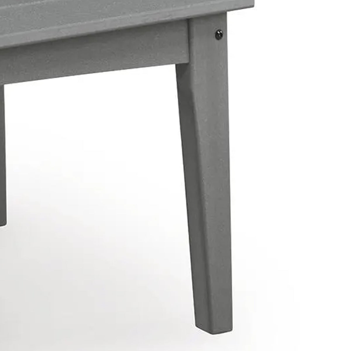 Covi Outdoor Cocktail Coffee Table with Slatted Top Design, Gray, 48 Inch