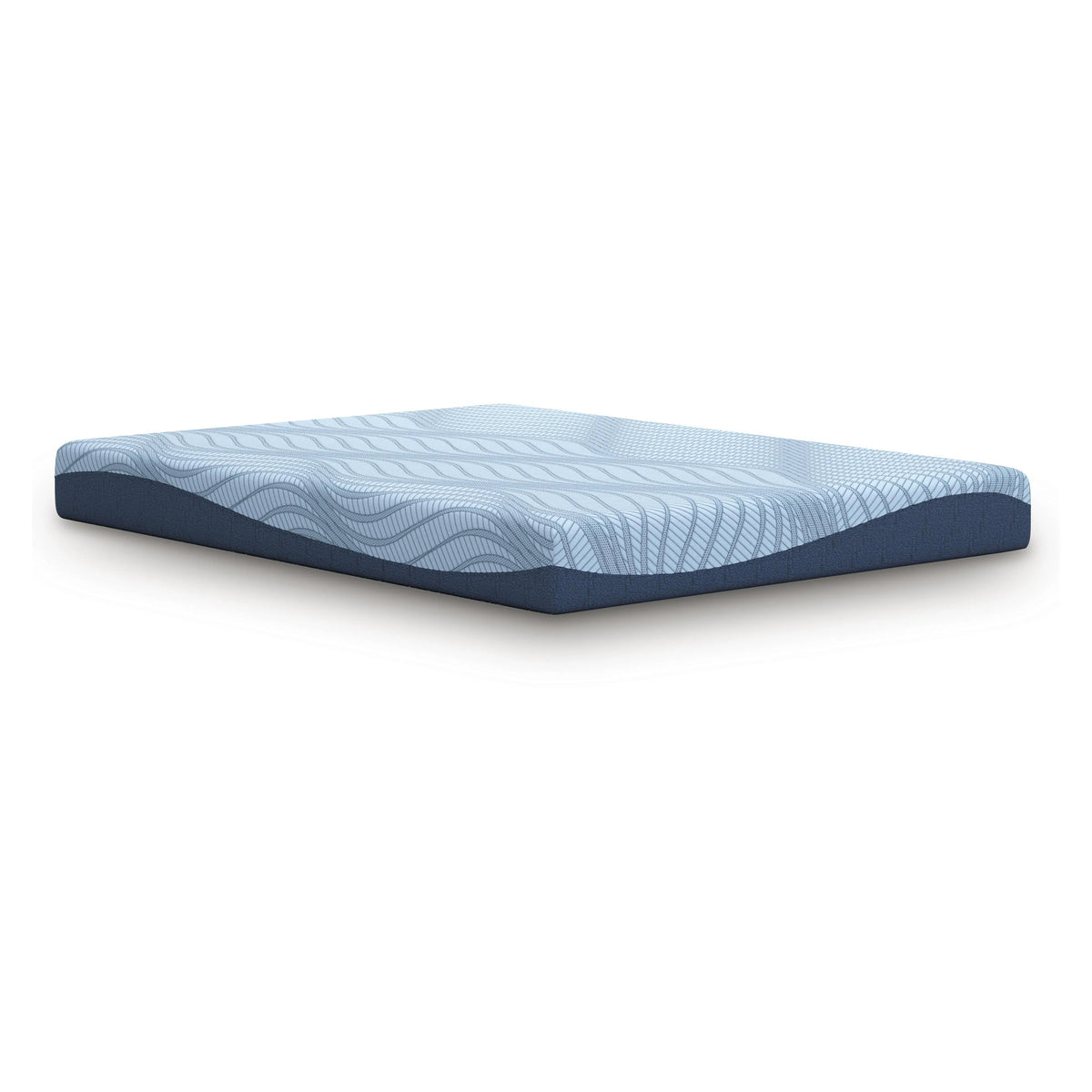 Ryna Memory Foam Full Mattress, Firm Foam Support, Blue Fabric 8 Inch