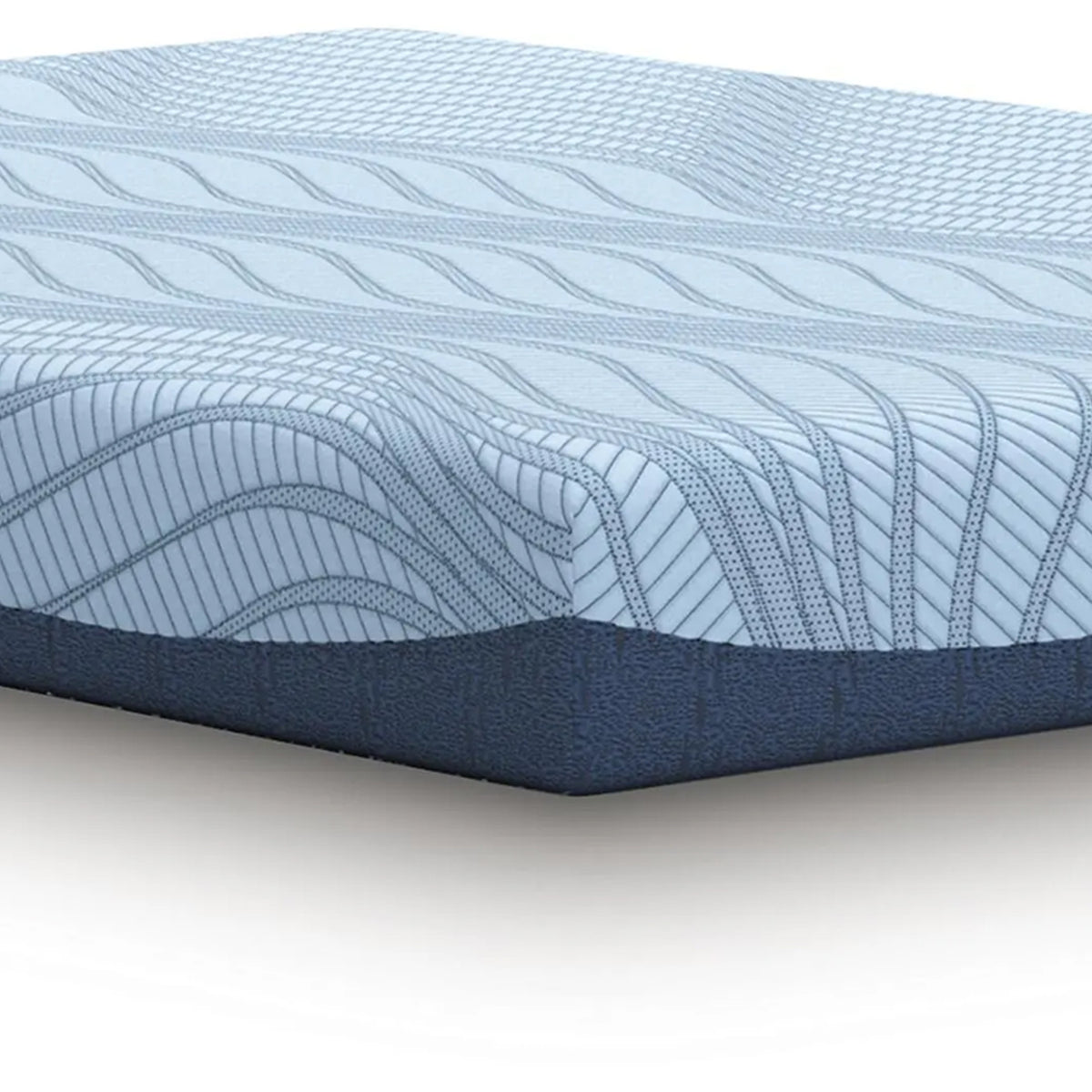 Ryna Memory Foam Full Mattress, Firm Foam Support, Blue Fabric 8 Inch