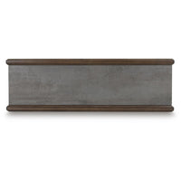Kio Sofa Console Table with Open Frame, Dual Shelves, Brown-Gray Wood 53 Inch - BM354664